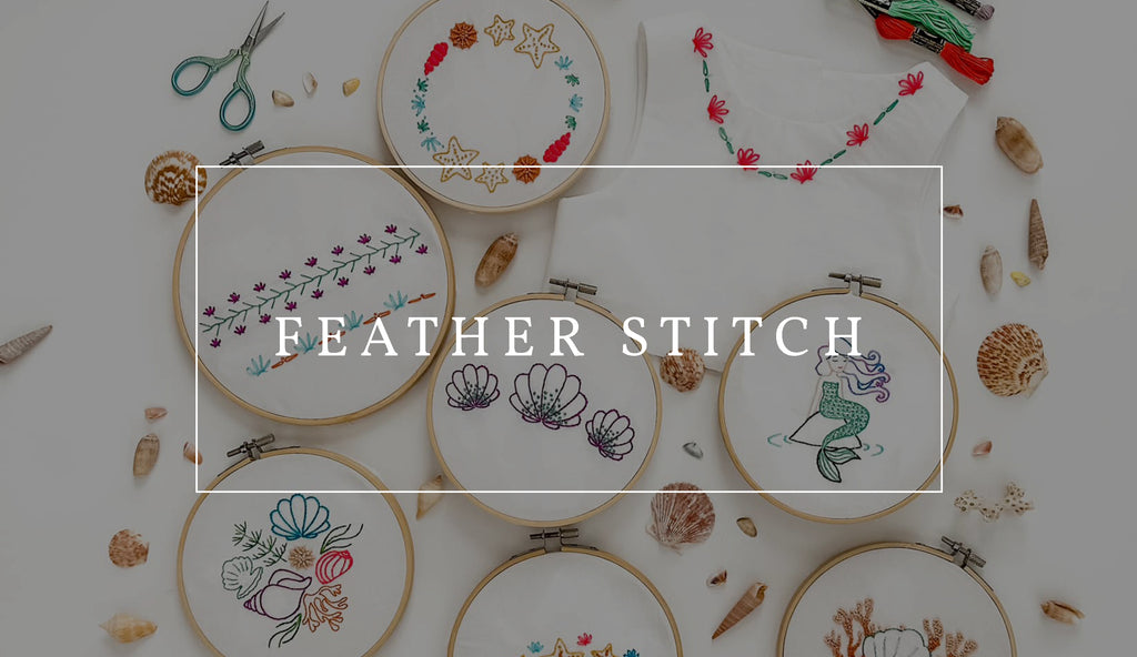 Hand Embroidery For Beginners - Feather Stitch 