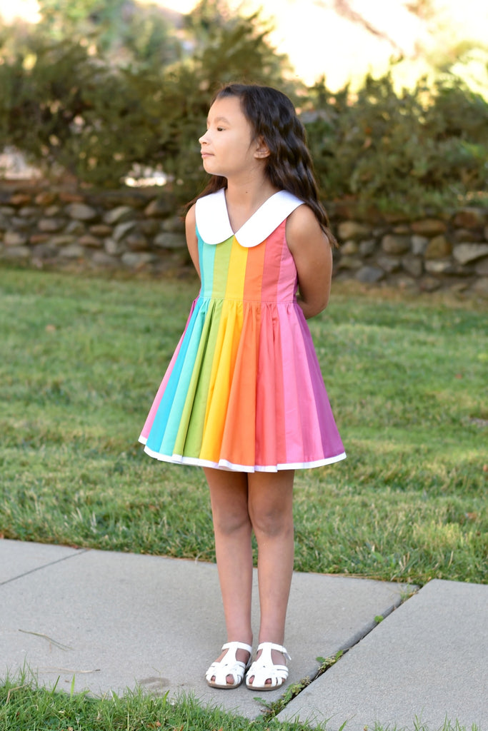 Rainbow Monroe Dress – Little Lizard King