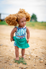 Tavira Doll Dress, Top & Skirt