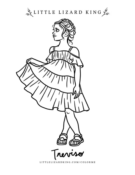 Treviso Coloring Page – Little Lizard King