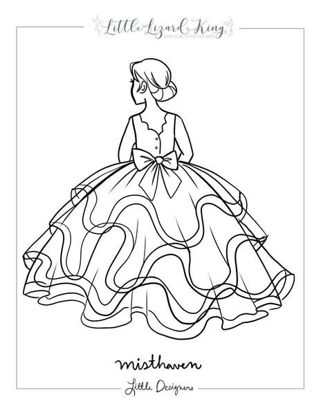 dress coloring pages Barbie Showing her Princess Page For Kids  Free Activity PDF Download 10 Dress Coloring pages Ready
