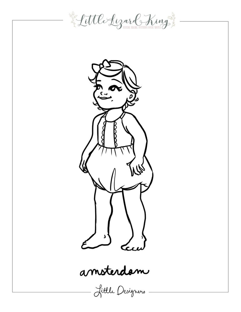 Amsterdam Baby Coloring Page