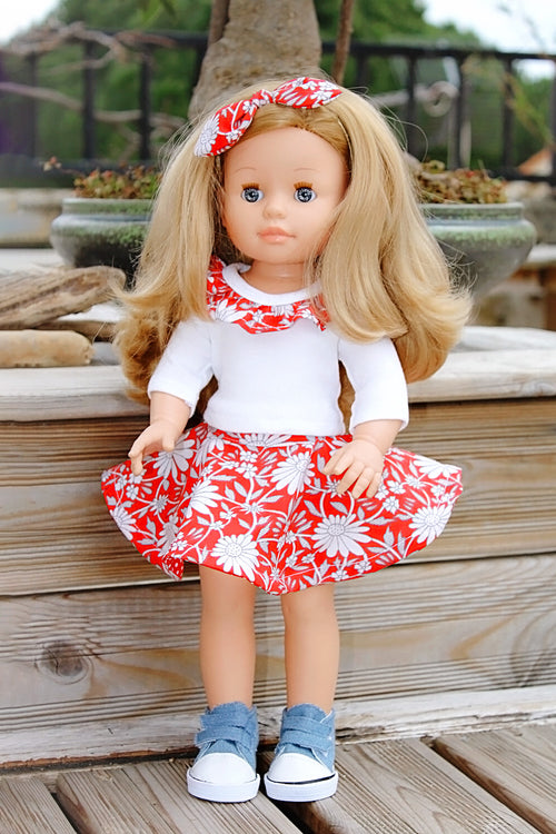 Islington Doll Top and Montgomery Doll Skirt