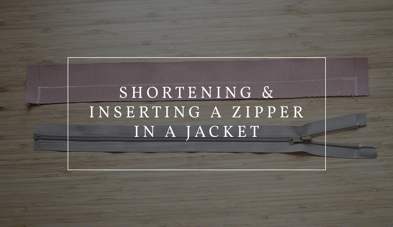 How to Shorten & Install a Zipper in a Jacket