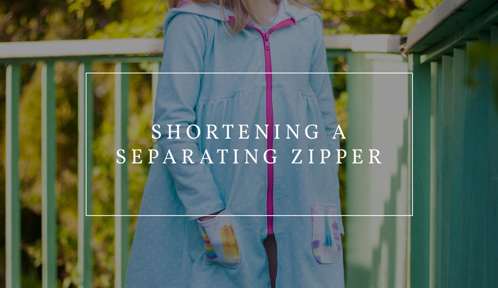 How to Shorten a Separating Zipper Little Lizard King