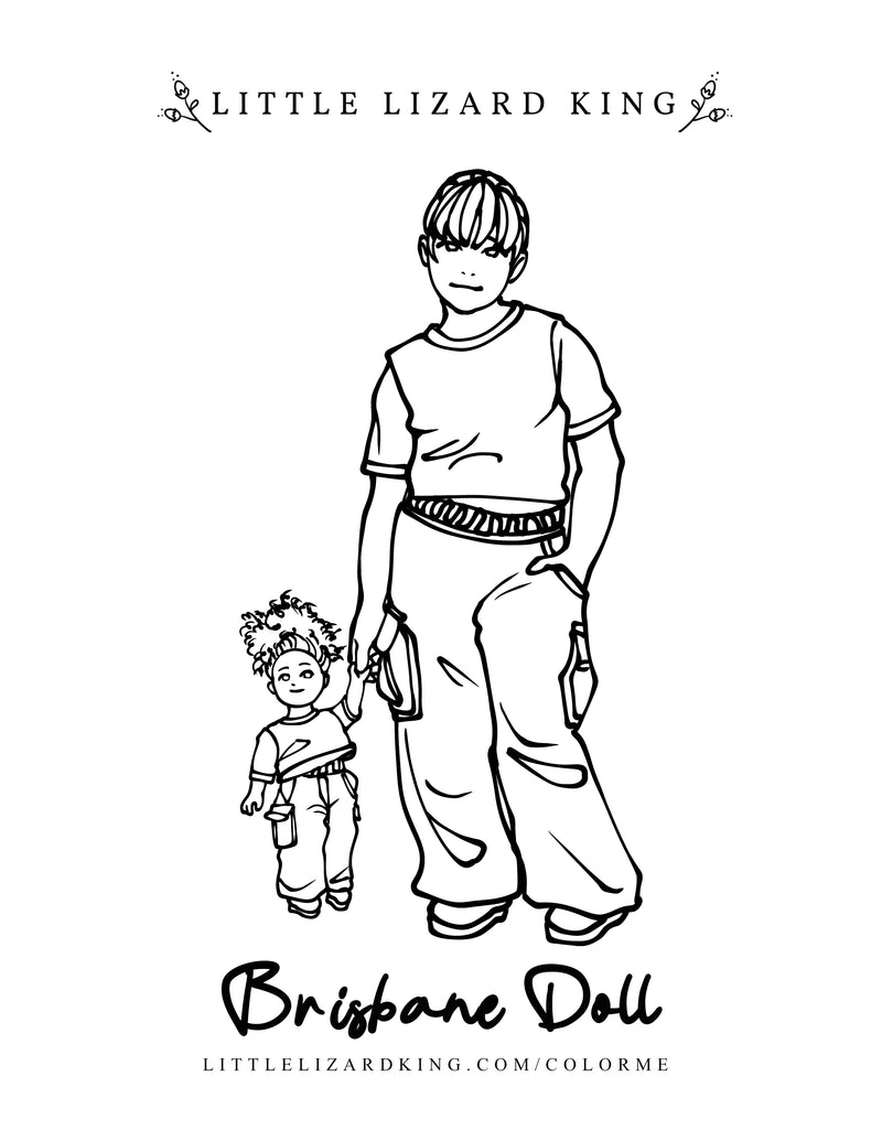 Brisbane Doll Coloring Page