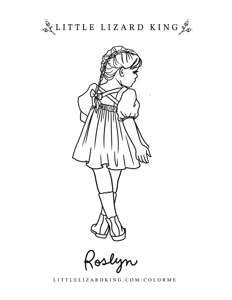 Roslyn Coloring Page
