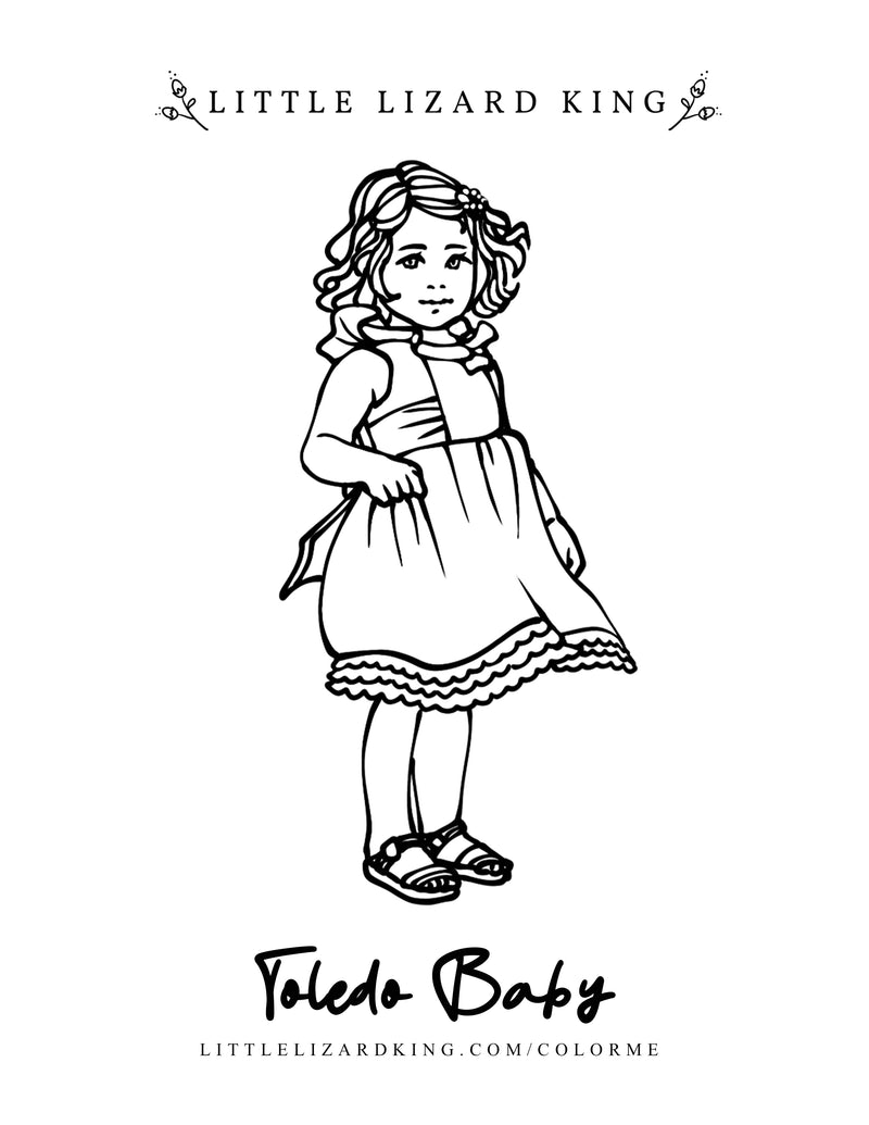 Toledo Baby Coloring Page