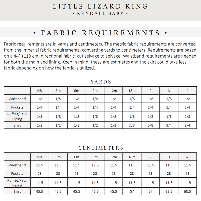 Kendall Baby and Child 2 Pattern Bundle – Little Lizard King