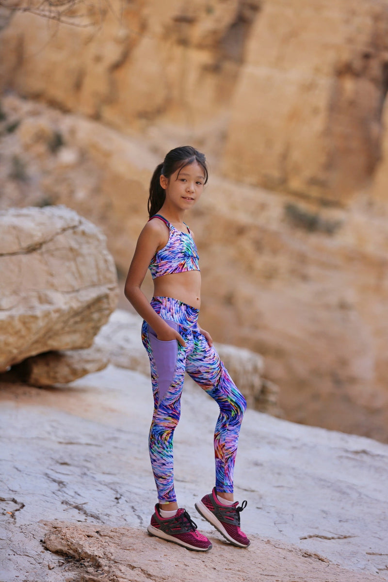 Kid's yoga leggings sewing pattern
