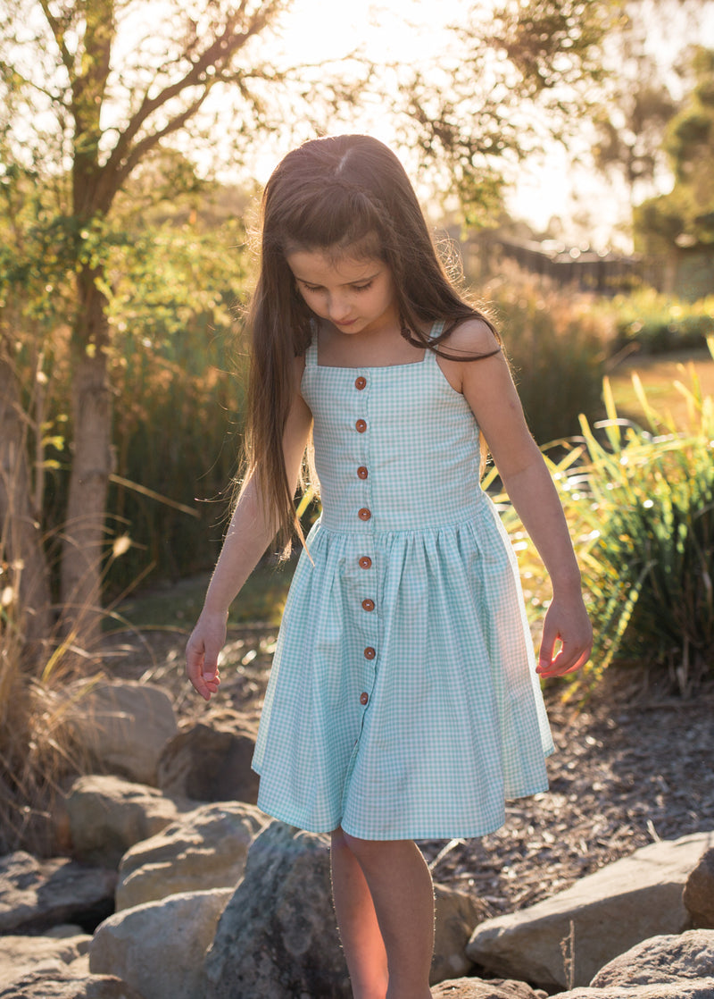 bay dress design Byron Bay Dress - Aquatic Geo