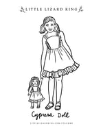Cypress Doll Dress Coloring Page