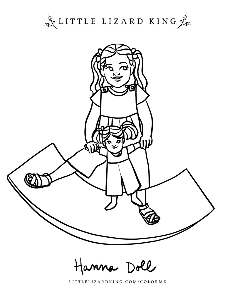 Hanna Doll Coloring Page