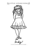 Indy Dress Coloring Page
