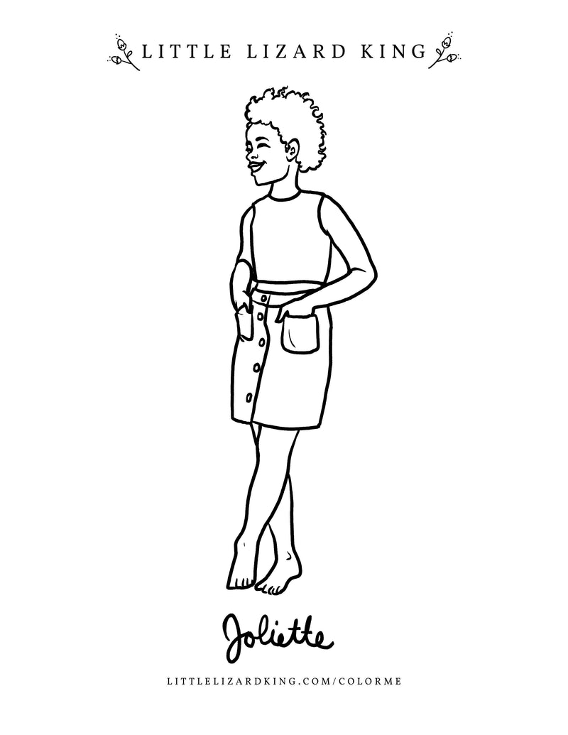 Joliette Girl Coloring Page