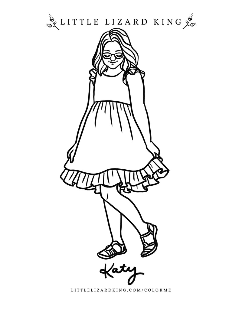 Katy Coloring Page