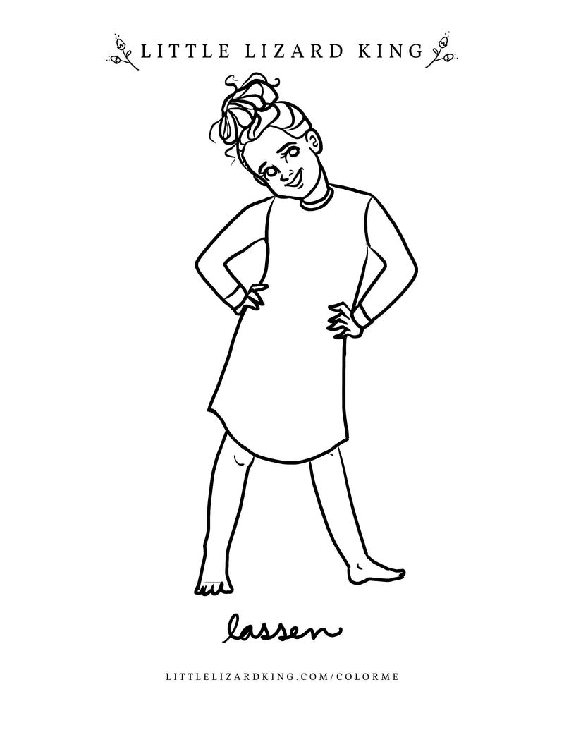 Lassen Coloring Page