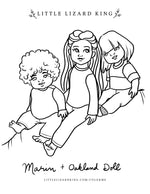 Marin and Oakland Doll Coloring Page