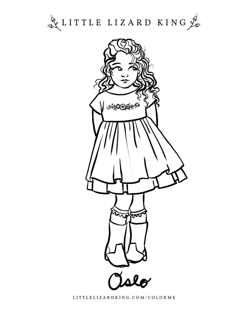 Oslo Coloring Page