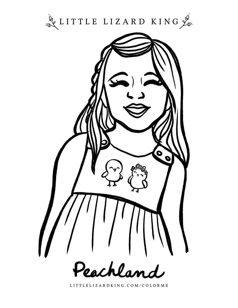 Peachland Coloring Page