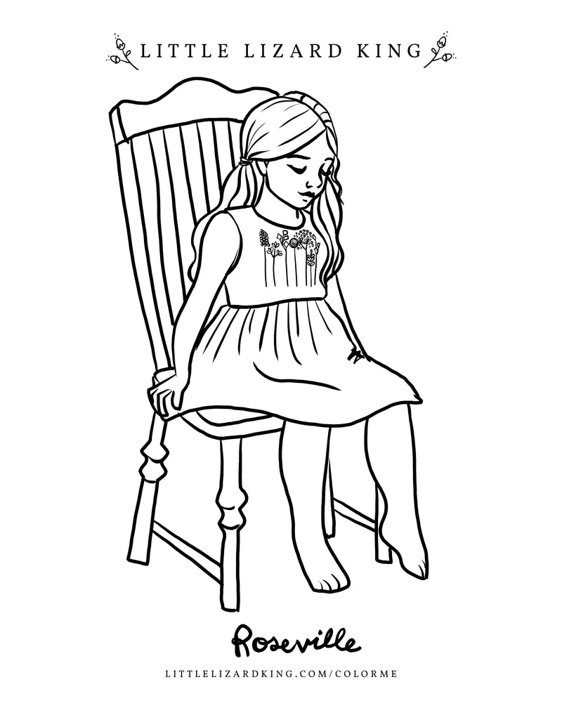 Roseville Coloring Page