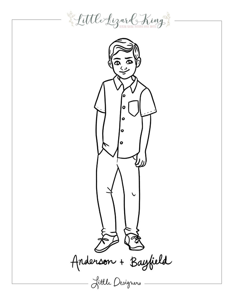 Anderson and Bayfield Coloring Page