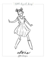 Astoria Pinafore and Blouse Coloring Page