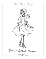 Tacoma, Portland and Vancouver Coloring Page