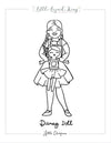 Darcy Doll Coloring Page
