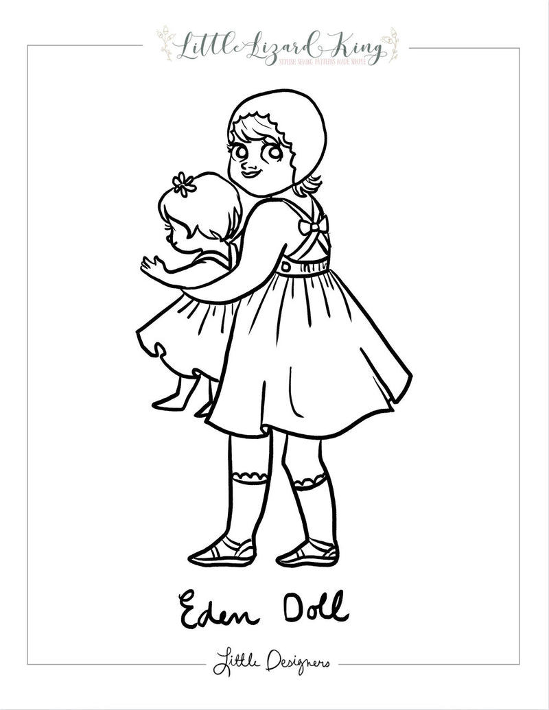 Doll Eden Coloring Page