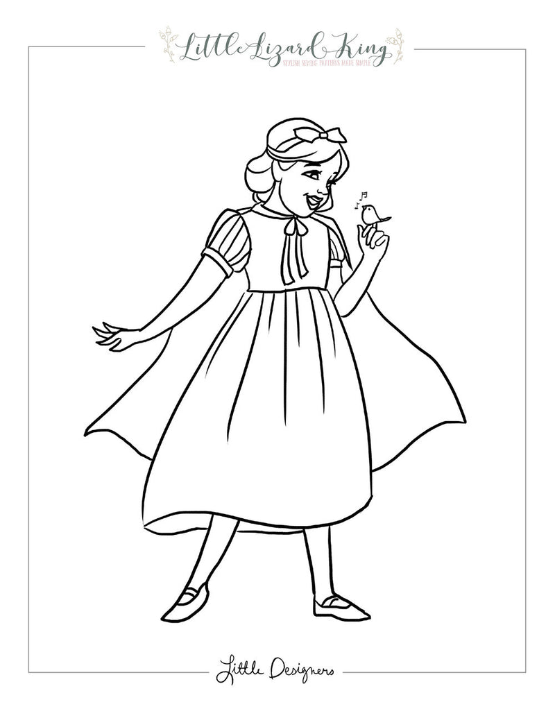 Fairytale Magic Snow White Coloring Page