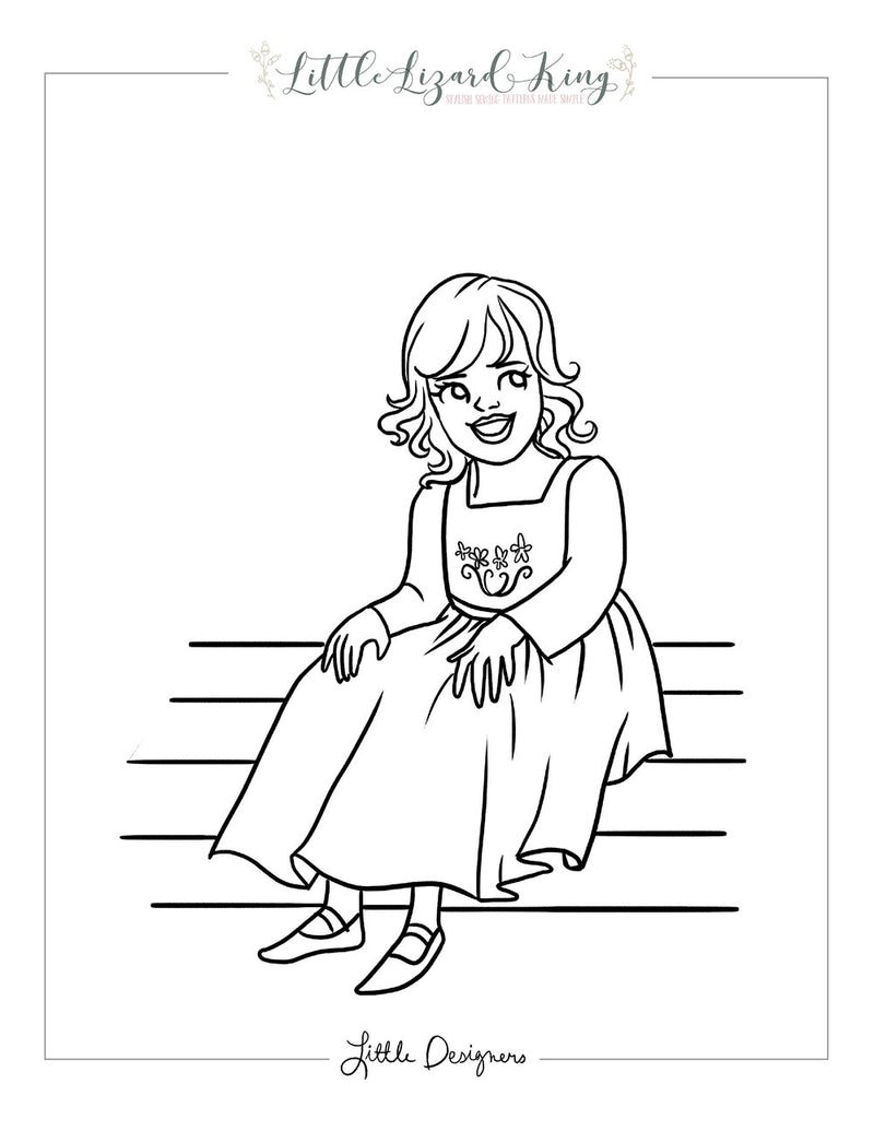 Fairytale Magic Anna Coloring Page