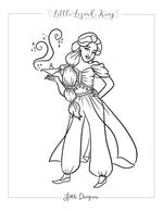 Fairytale Magic Jasmine Coloring Page