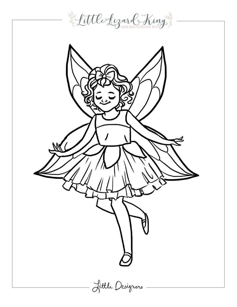 Fairytale Magic Tinker Bell Coloring Page