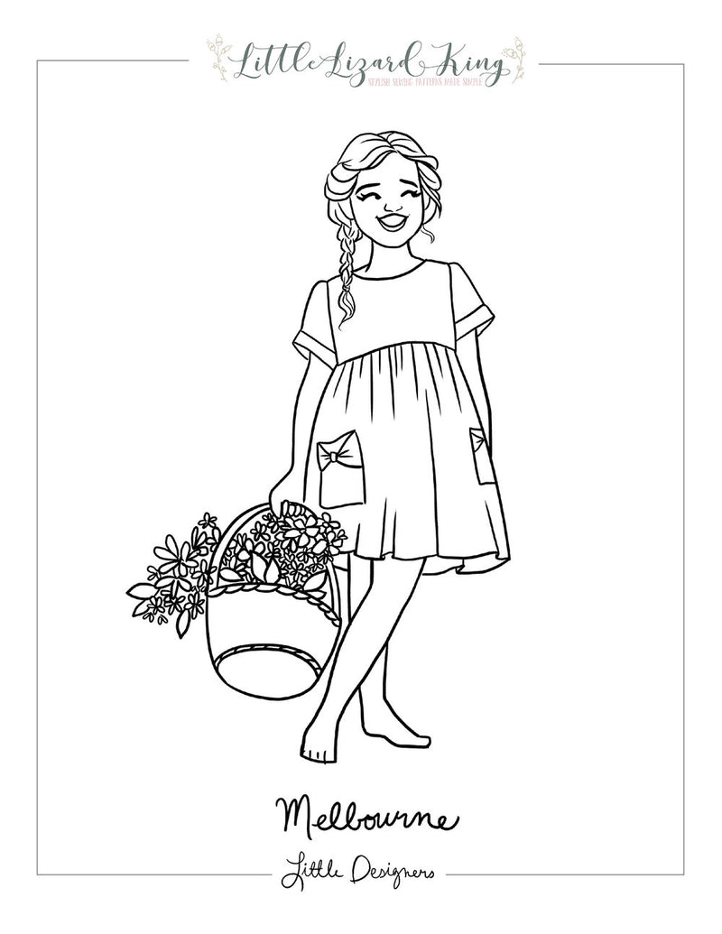 Melbourne Coloring Page