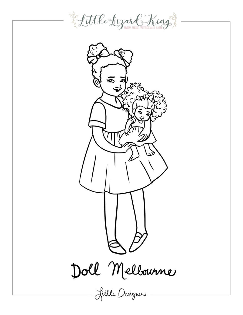 Melbourne Doll Coloring Page