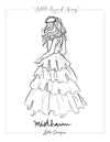 Misthaven Tiered Dress Coloring Page