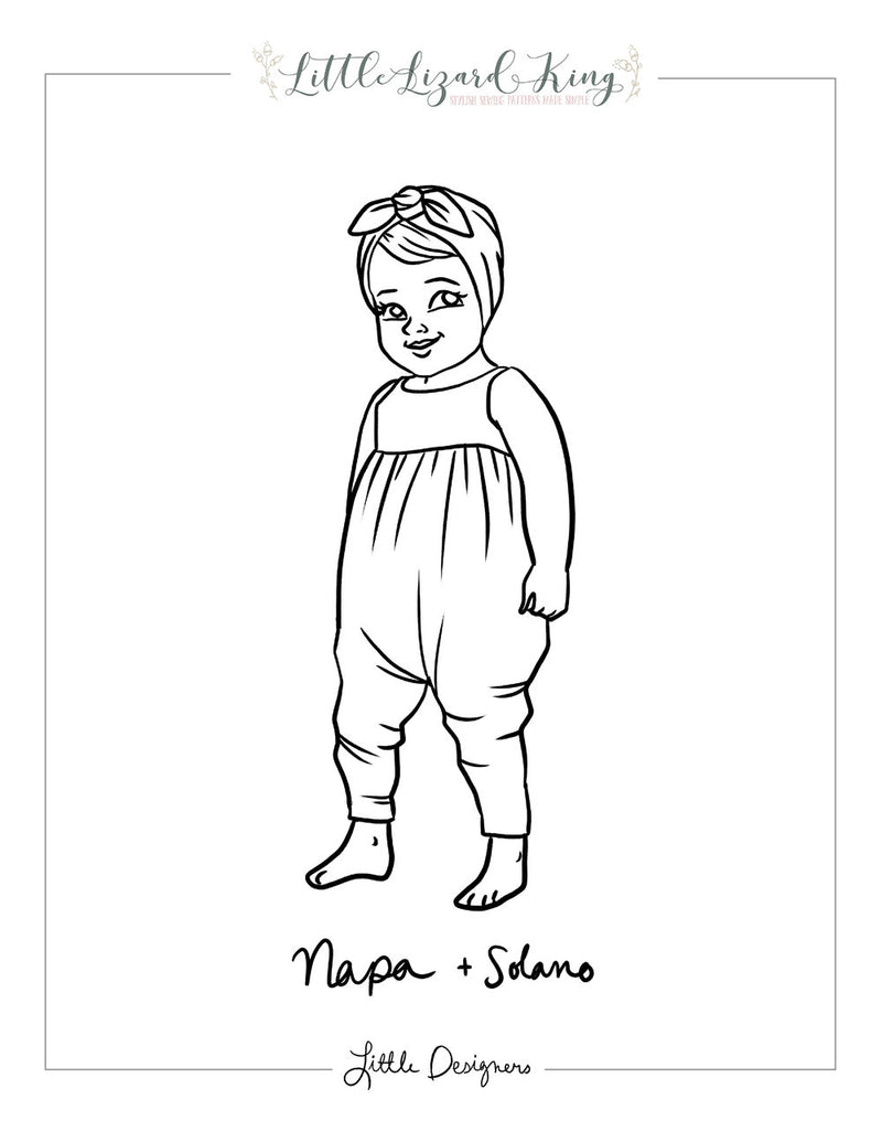 Napa Baby and Solano Coloring page
