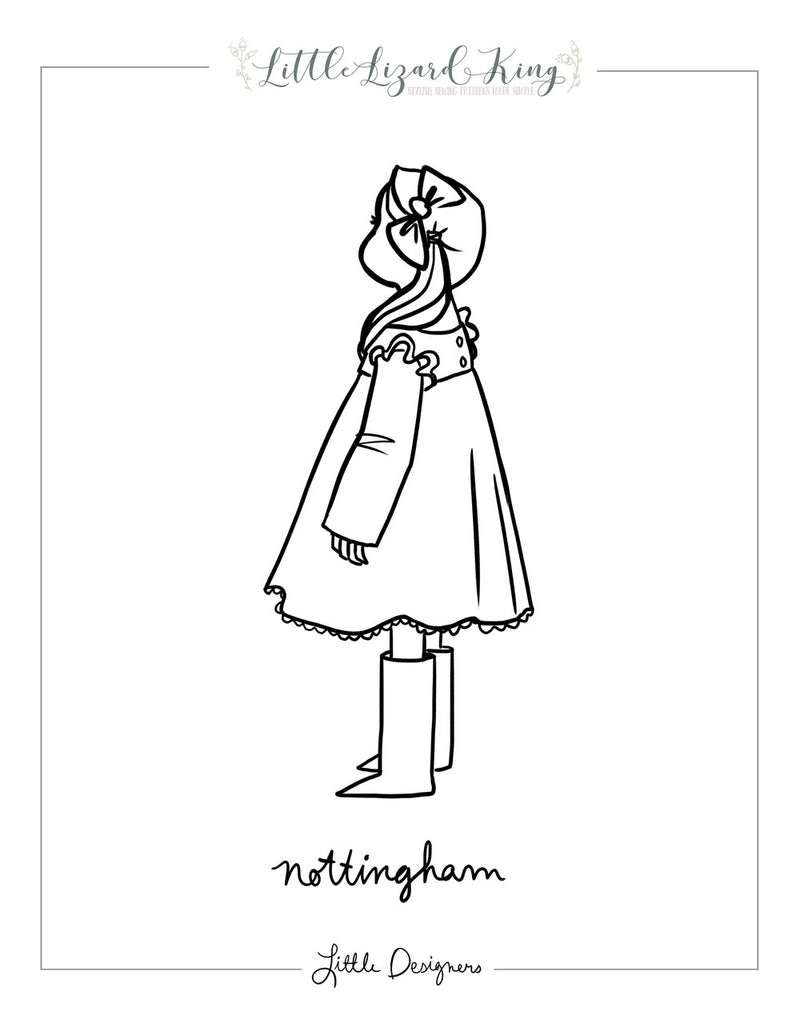 Nottingham Dress Coloring Page