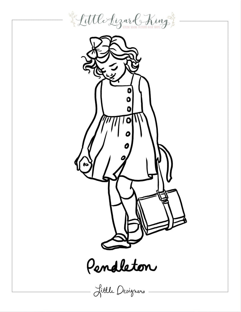 Pendleton Coloring Page – Little Lizard King