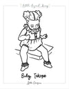 Tekapo Baby Coloring Page