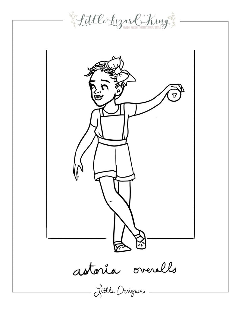 Astoria Overalls Coloring Page