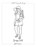 Jersey Doll Coloring Page