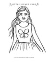 Paper Pieced Butterfly Coloring Page