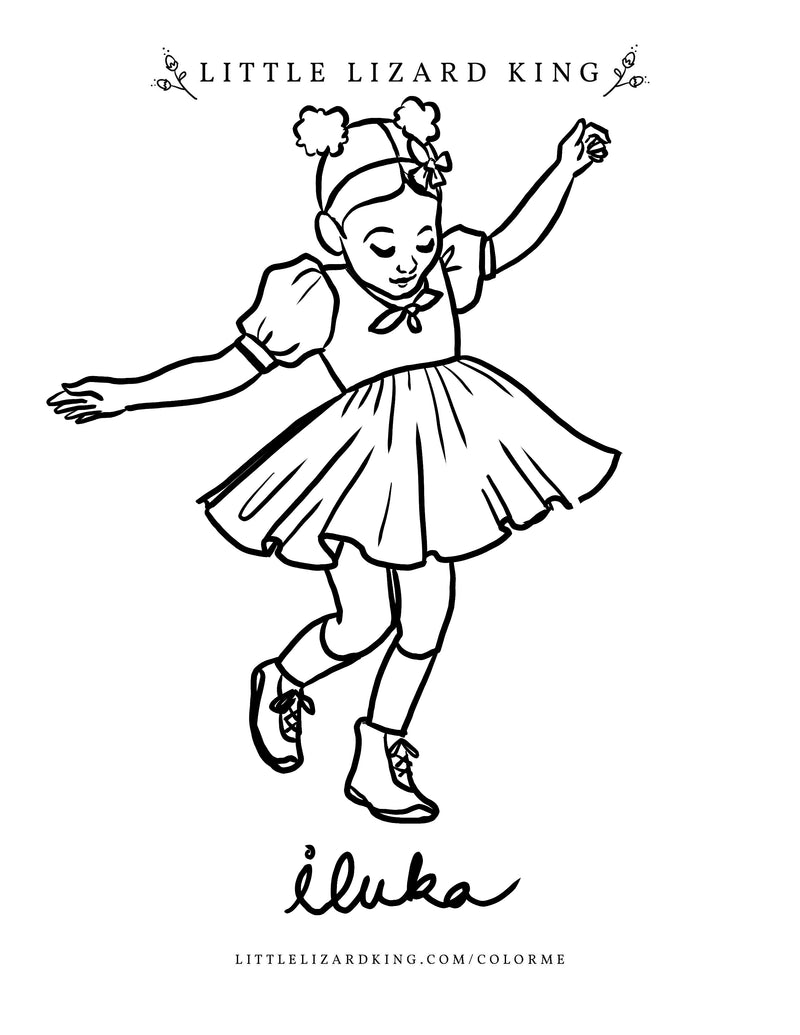 Iluka Coloring Page