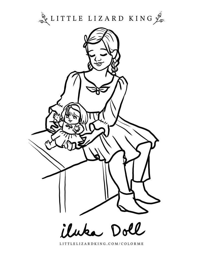 Iluka Doll Coloring Page