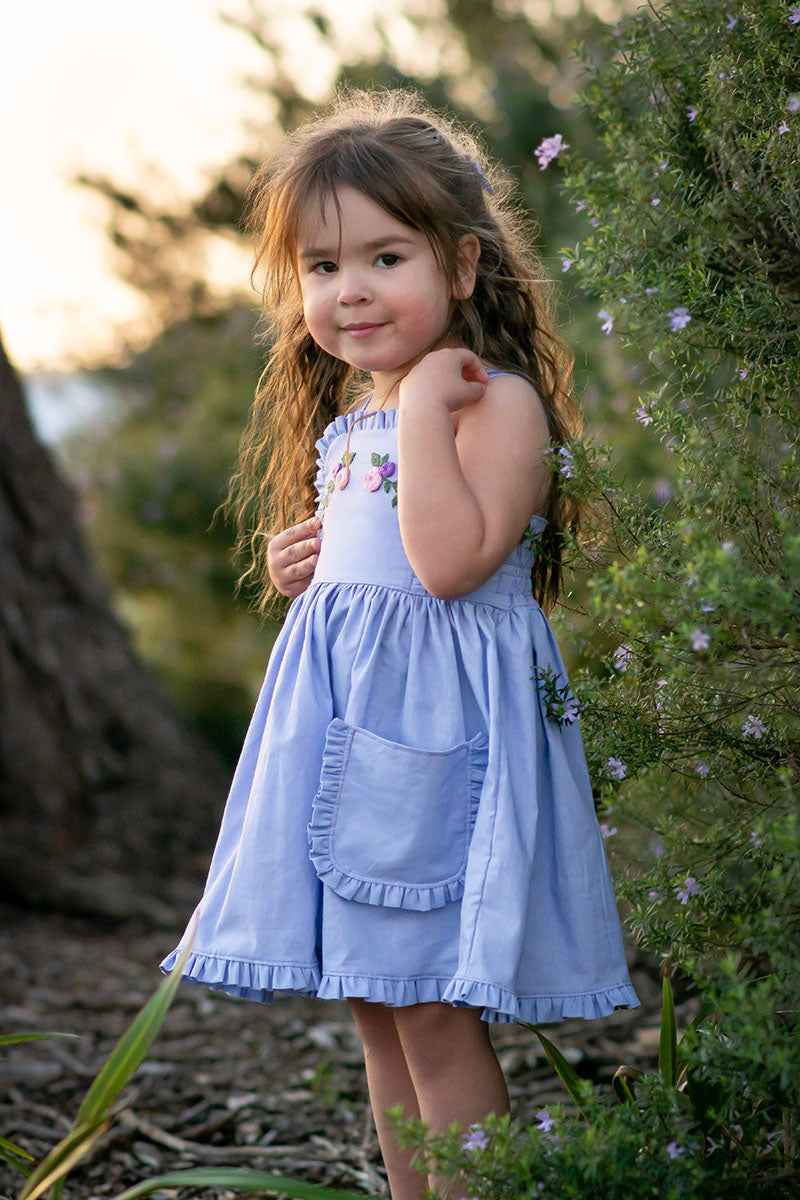 Little Claire Mini Dress ~ Painterly Petals