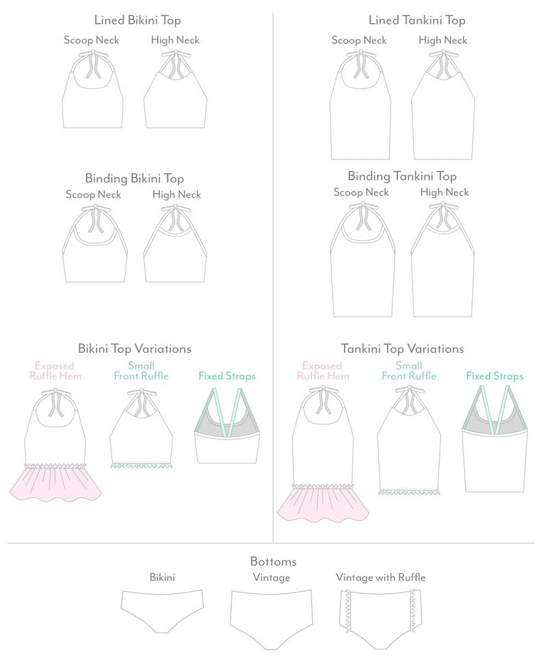 Swimsuit lining - White – Ikatee sewing patterns