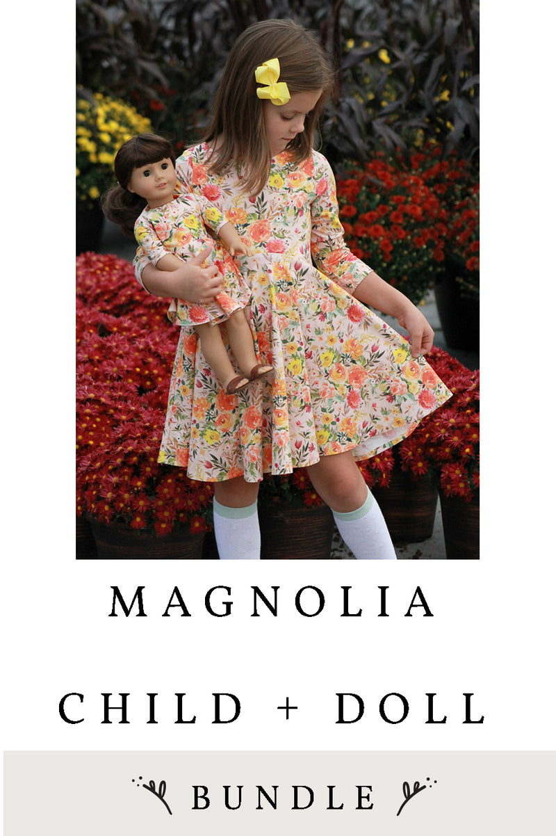 Magnolia Child and Doll 2 Pattern Bundle – Little Lizard King